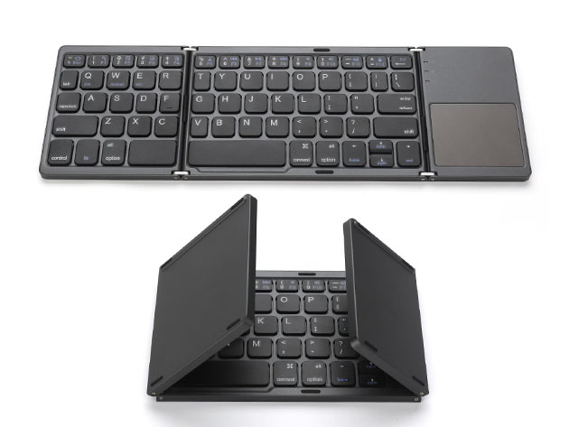 Foldable Bluetooth Keyboard with Touch-Pad