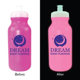 20 oz Nite Glow Value Cycle Bottle with Push 'n Pull Cap