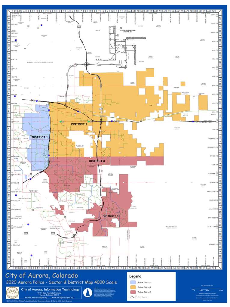 Police Districts, Assignments & Information - City of Aurora