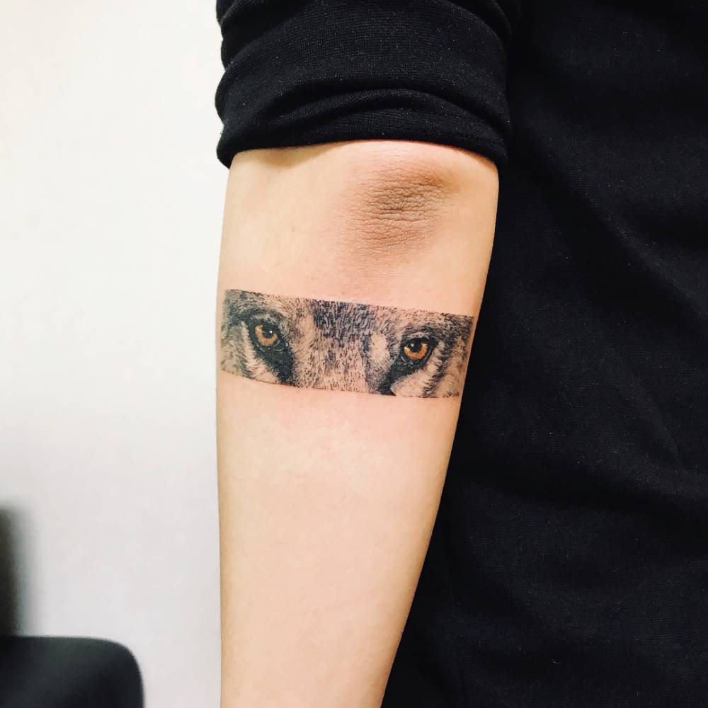 Details more than 78 wolf eyes forearm tattoo best - in.cdgdbentre