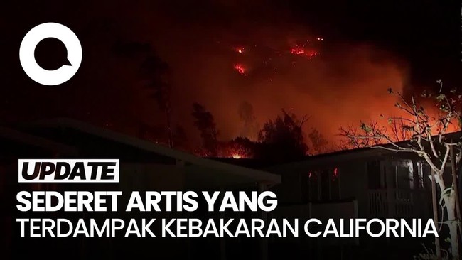 Video: Rumah Artis Hollywood Terbakar Imbas Kebakaran California