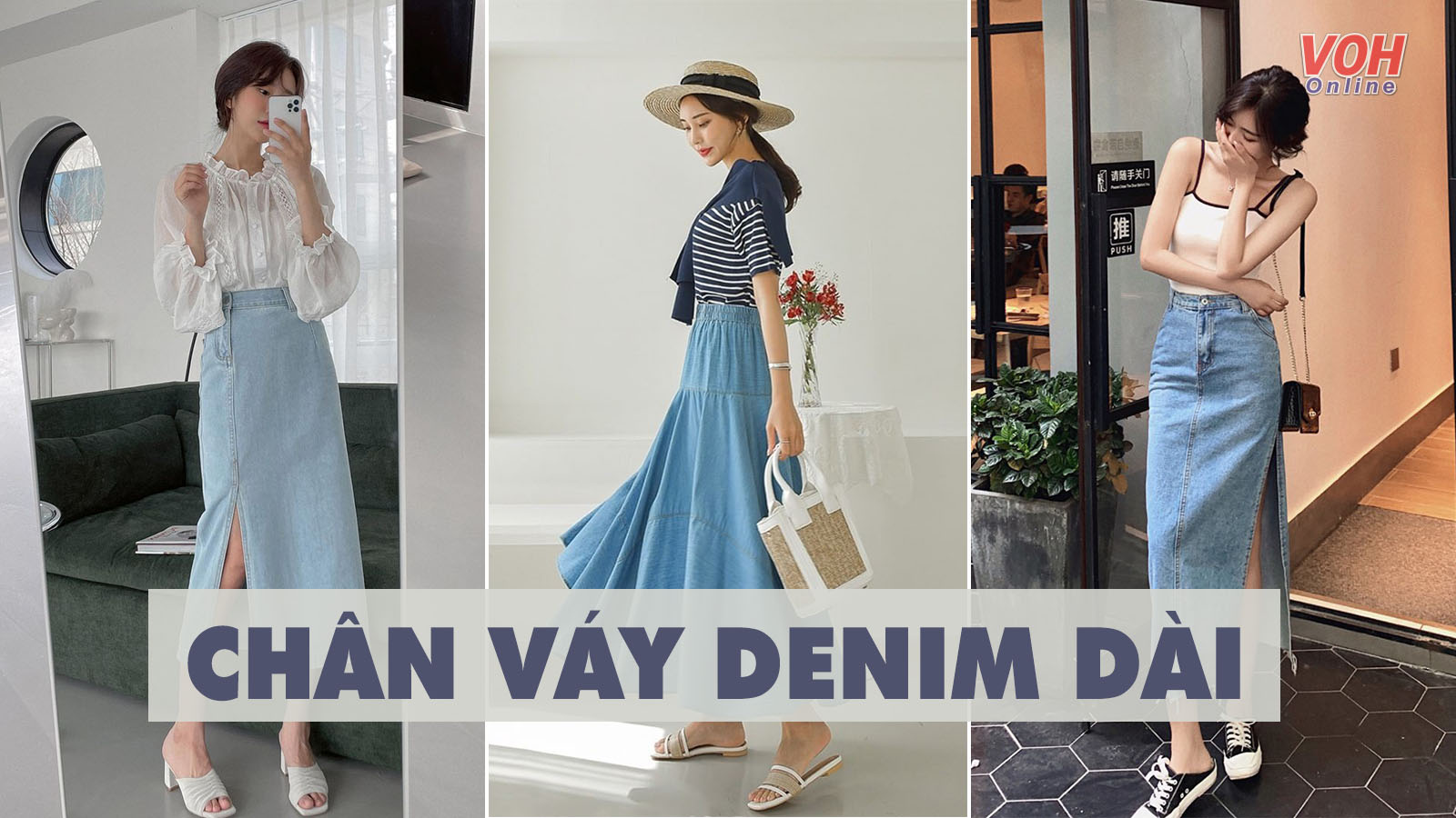 Muốn mix đồ đẹp với chân váy jeans thì hãy sắm ngay các kiểu áo này  2sao