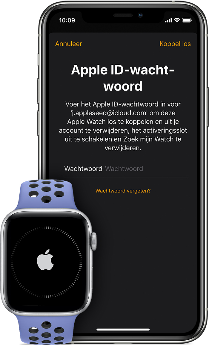 Je moet wellicht het wachtwoord van je Apple ID invoeren om het activeringsslot uit te schakelen.