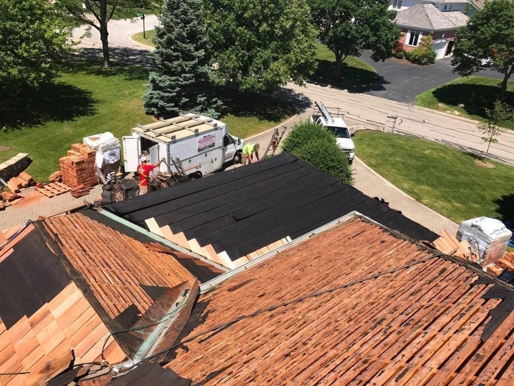 Cedar Shake Roof Installation