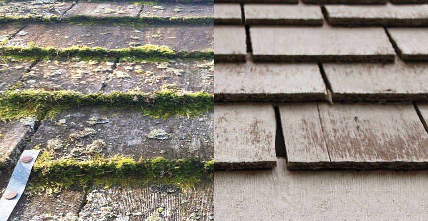 How To Remove Moss From Cedar Roofing Shingles