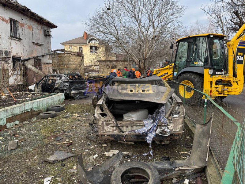 Damage to residential houses in Odesa as result of Russian drones attack overnight