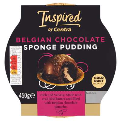 Inspired by Centra Belgian Chocolate Sponge Pudding 450g