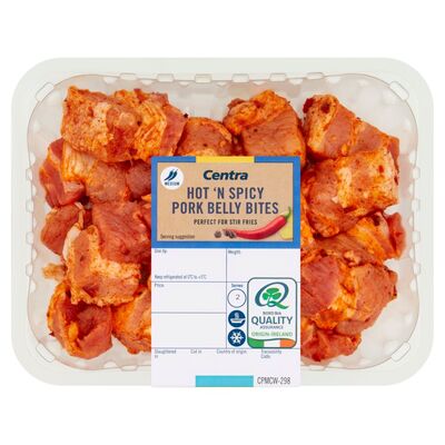 Centra Fresh Irish Marinated Pork Belly Bites 400g