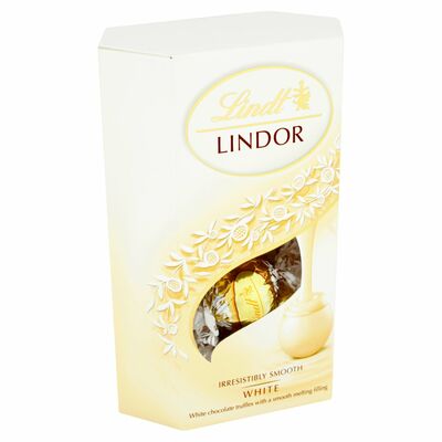 Lindt Lindor White Chocolate Truffles Carton 200g