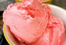 Cinnamon red hot ice cream