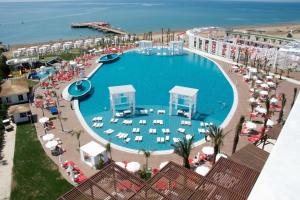 an overhead view of a swimming pool at a resort at Selectum Luxury Resort Belek in Belek