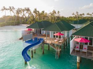 an aerial view of a house in the water at Siyam World Maldives - 24-Hour Premium All-inclusive with Free Transfer in Dhigurah