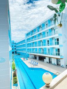 a view of the pool at a resort at Bohol Dolphin Bay Resort in Panglao Island