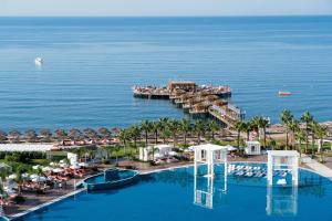 an aerial view of a resort with a swimming pool at Selectum Luxury Resort Belek in Belek