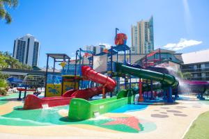 a water park with a water slide at Paradise Resort Gold Coast in Gold Coast