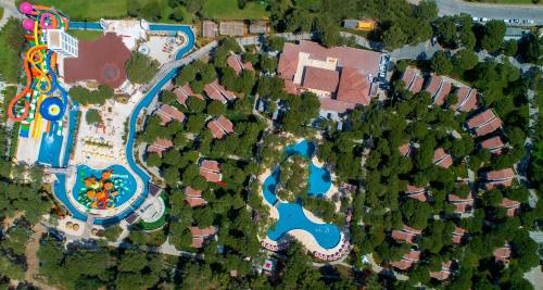 an overhead view of a resort with a pool at Selectum Luxury Resort Belek in Belek