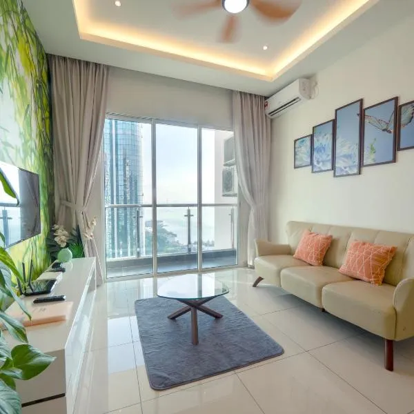 Seaview condo near RF Mall, Food Court & Free Netflix, hôtel à Johor Bahru