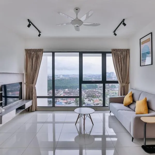 Mosaic 1BR, WIFI, walking distance to Mid Valley JB , 4-5pax, hôtel à Johor Bahru