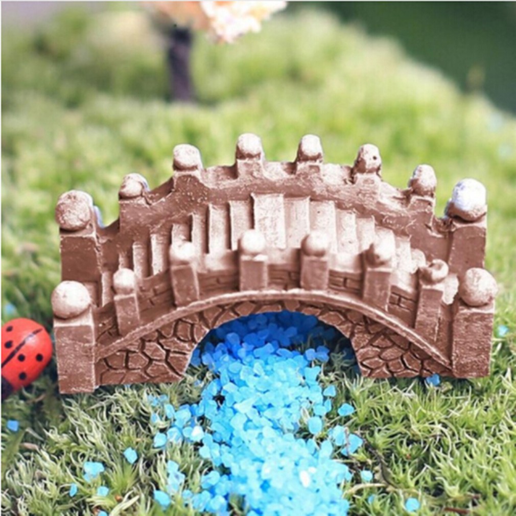  Kerajinan  Jembatan Cute Mini Resin  Arch Bridge Statue 