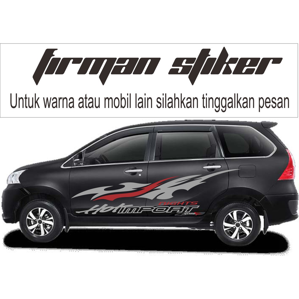 Stiker Mobil Avanza Xenia Hitam Shopee Indonesia