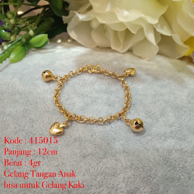 Gelang Tangan Anak Gelang Kaki Anak Emas Cantik Missi Fashion Jewelry Indonesia