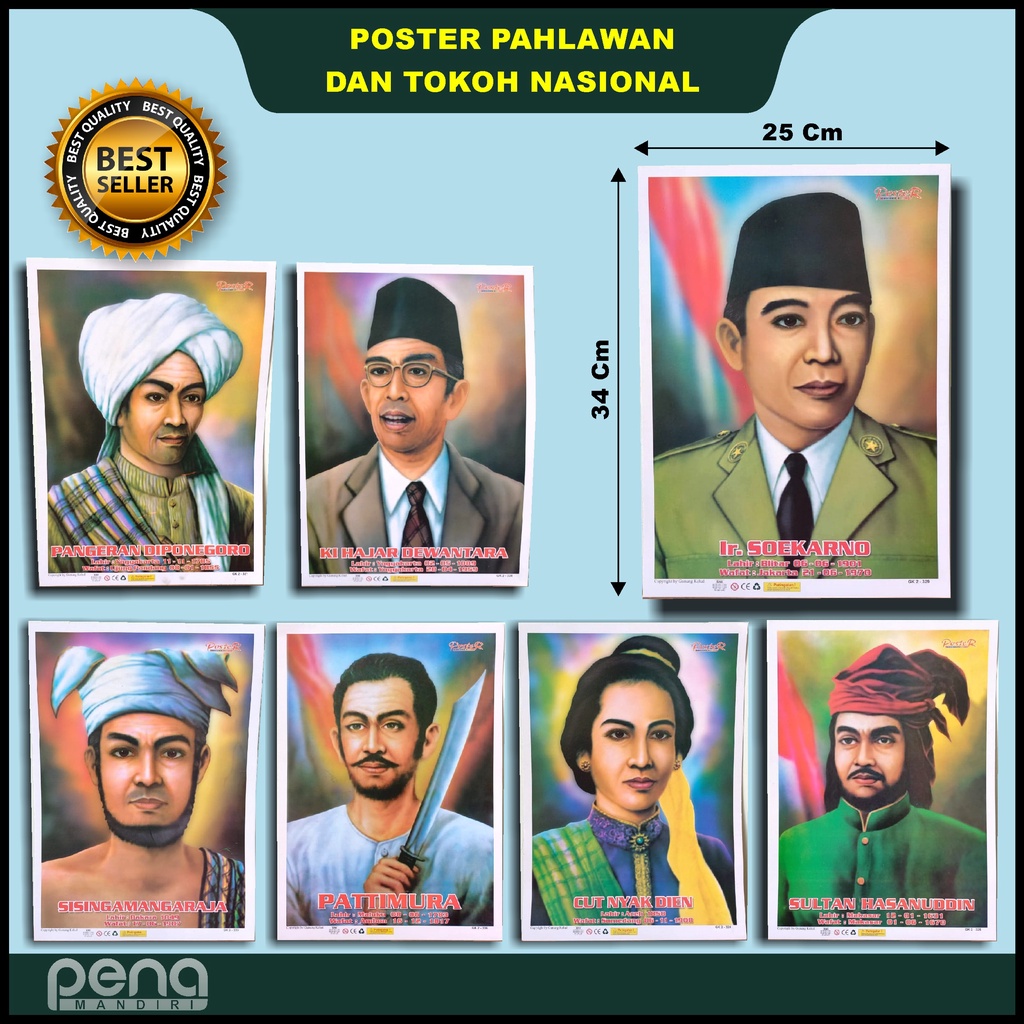 37 Gambar Poster Pahlawan Nasional - Riset