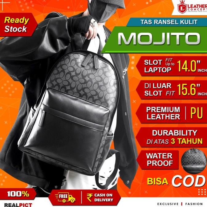 Tas Ransel Kulit Pria Tas Backpack Pria Tas Kulit Pria MOJITO