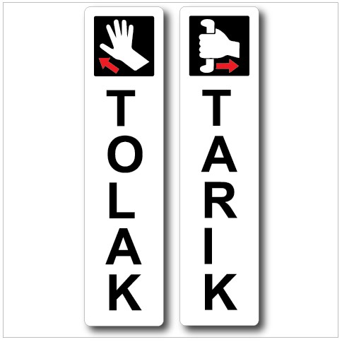 TOLAK & TARIK ACRYLIC DOOR SIGNS 40X160MM | Shopee Malaysia