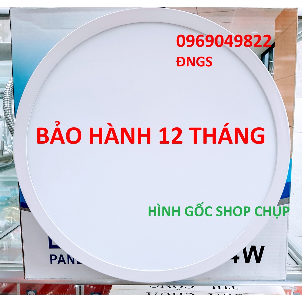 Đèn Led Ốp Trần Tròn Nổi 24W Ánh Sáng Trắng/Vàng Siêu Tiết Kiệm Điện.