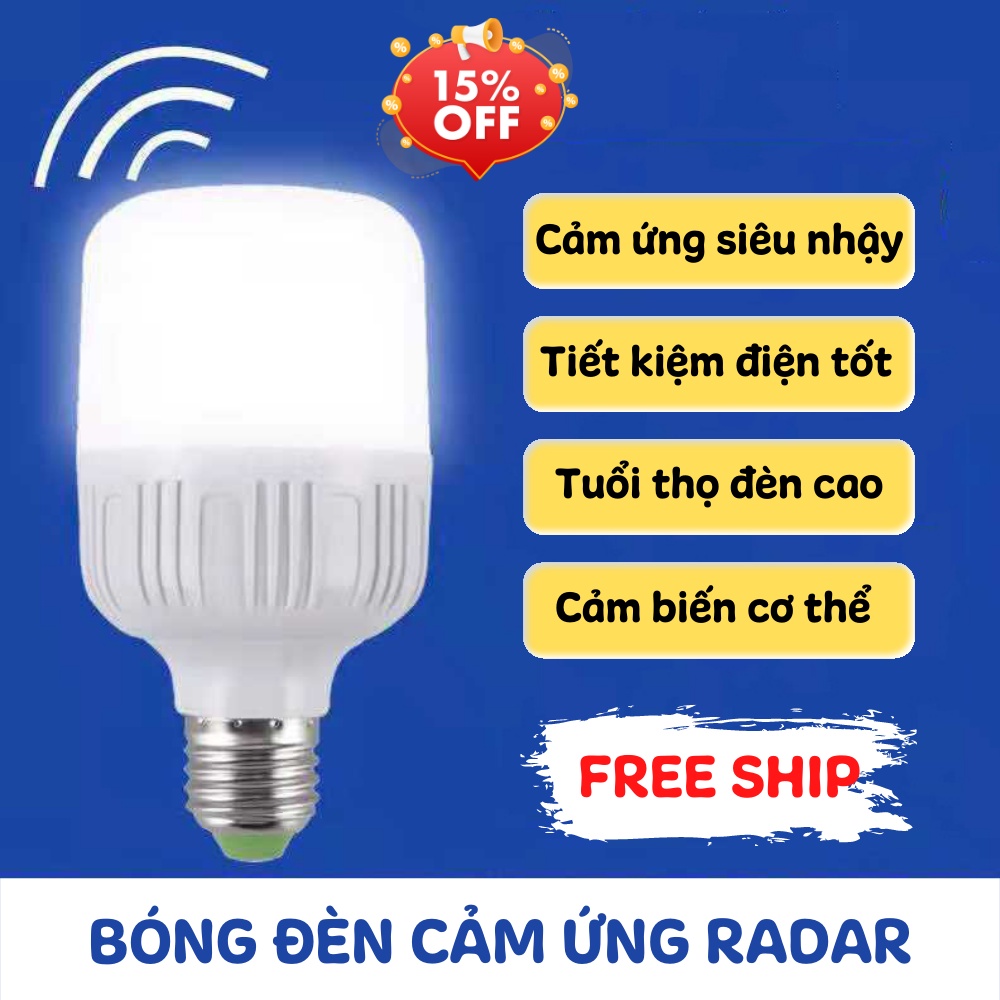 Bóng Đèn Led Cảm Ứng Chuyển Động Thông Minh Đui Xoáy Tiết Kiệm ...