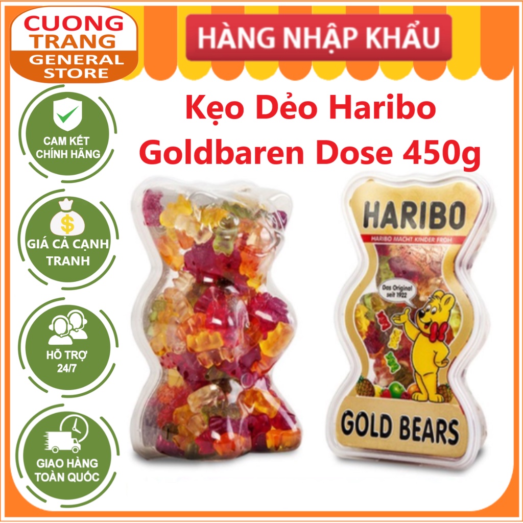 Kẹo dẻo haribo goldbaren dose 450g nhập khẩu đức - E3 Audio Miền Nam