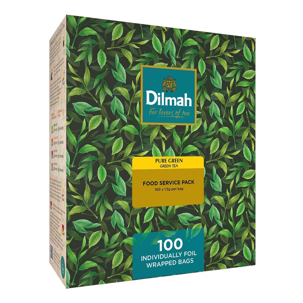 Trà DILMAH Trà Xanh nguyên chất (DILMAH PUREGREEN) 100 túi x 2 ...