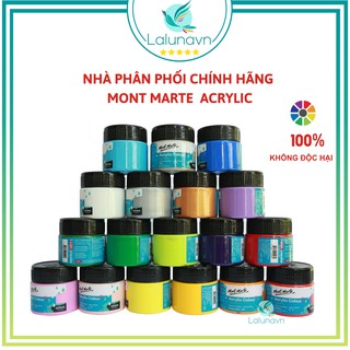 [Mã 151LSSALE giảm 10k đơn 50k] Màu acrylic 3D Mont Marte cao cấp của ÚC 100ml,vẽ giầy,tranh tường Lalunavn - B26