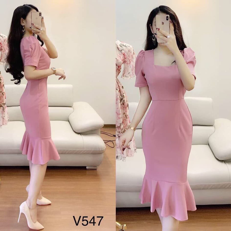 Đầm body đuôi cá chất umi cúp ngực siêu xinh | Shopee Việt Nam