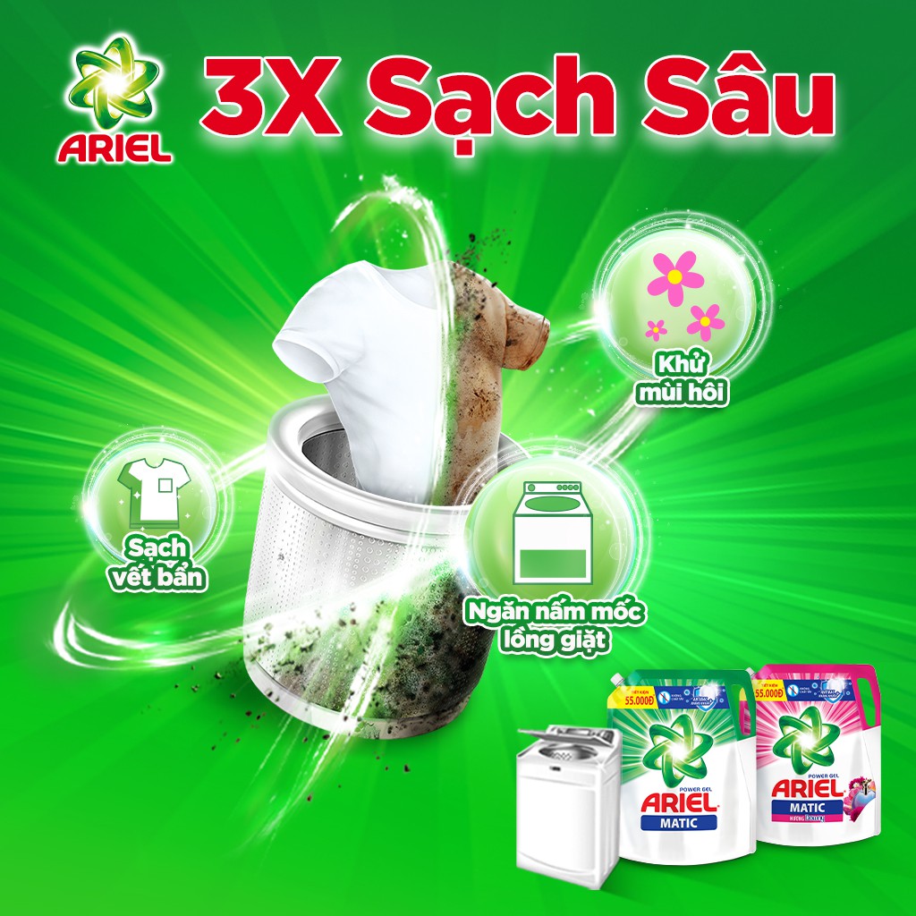 Ariel Matic nước giặt Túi 3.5KG/3.2KG