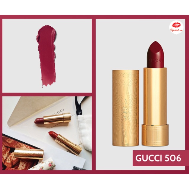 Tổng hợp Gucci Rouge À Lèvres Satin Lipstick giá rẻ, bán chạy tháng 3/2023  - BeeCost