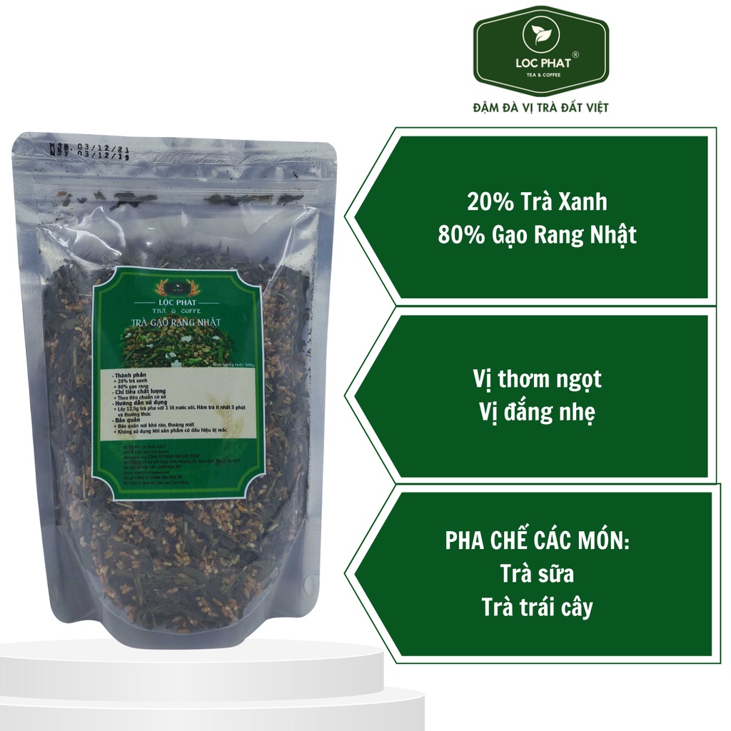 Trà Gạo Rang Nhật Lộc Phát - 0.5KG - Nguyên Liệu Dùng Để Pha Chế ...