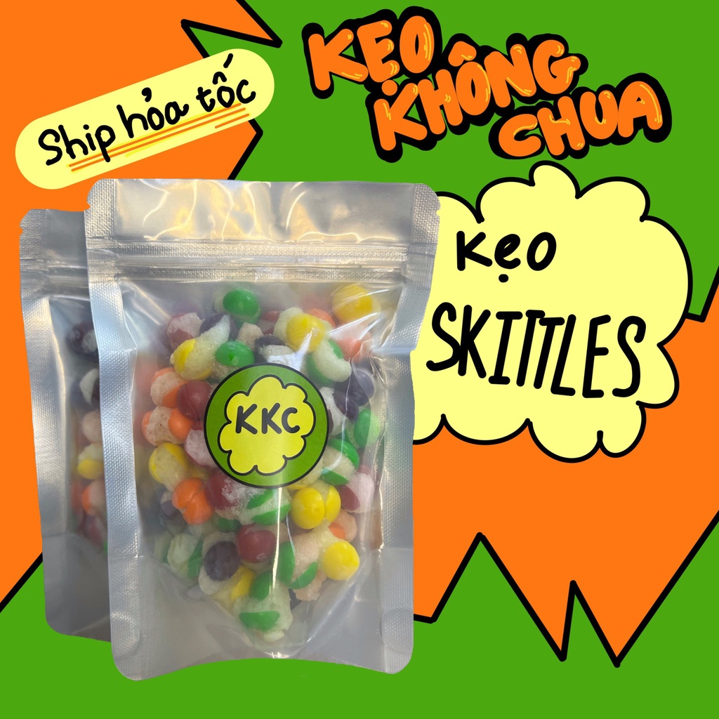 Kẹo SẤY GIÒN Skittles - KẸO KHÔNG CHUA đồ ăn vặt siêu ngon