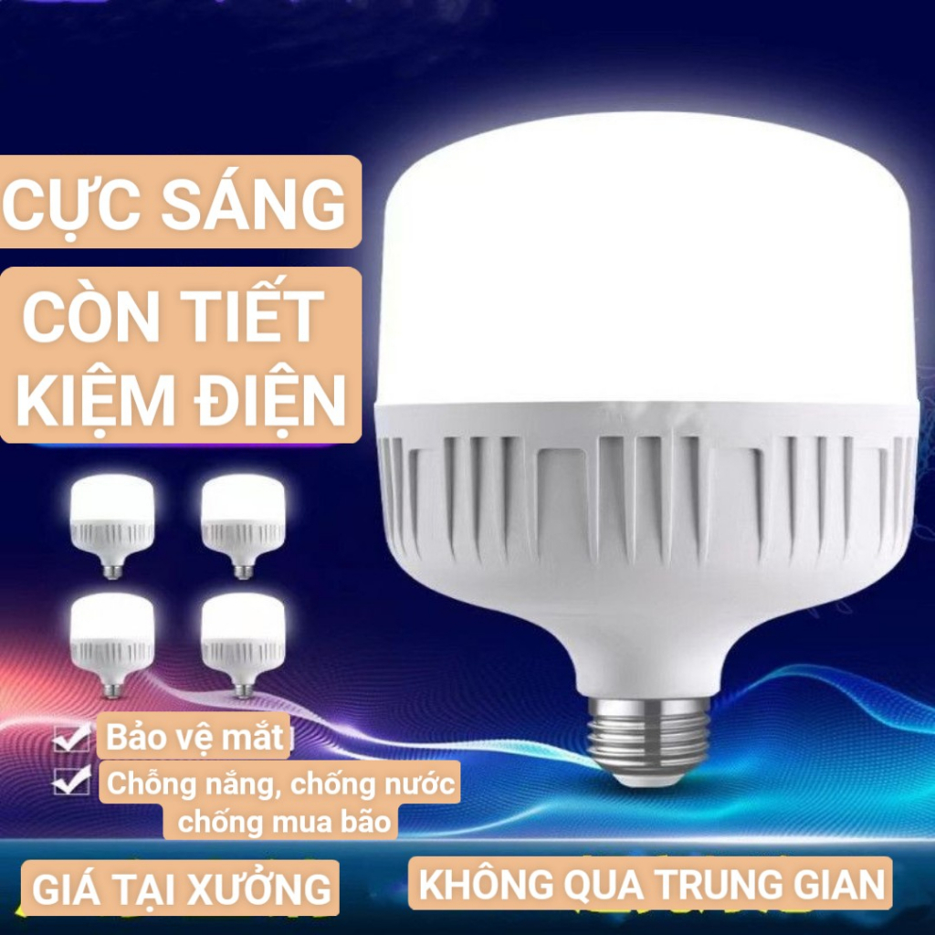 001 Bóng Đèn Led Bulb Trụ Nhựa Đủ Loại Công Suất Siêu Sáng ,Tiết ...