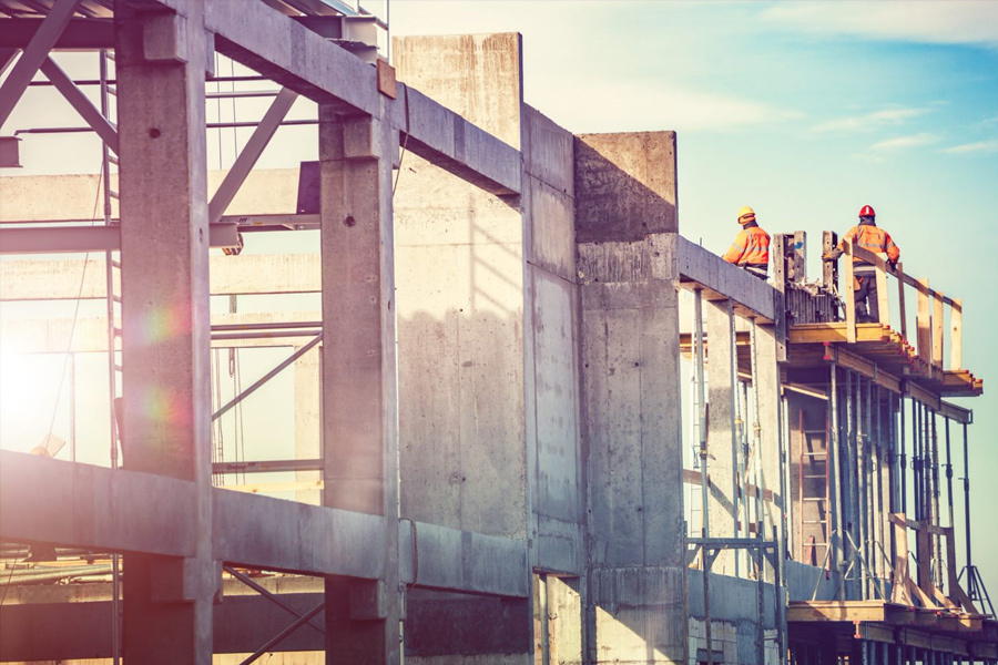 Concrete construction building