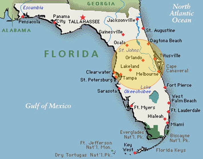 Map Of North Central Florida World Map - vrogue.co