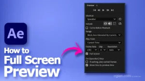 How to preview full screen in After Effects with shortcut