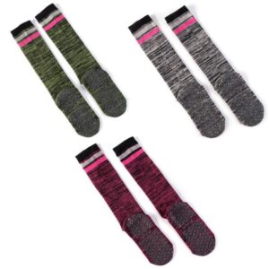 3 Pairs Breathable Non-Slip Comfortable High Knee Long Crew Stockings Yoga Socks - Yoga Socks - Chakra Galaxy