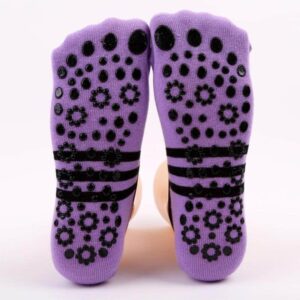 3 Pairs Cotton Anti-Slip Anti-Skid Silicone Crisscross Pilates Yoga Socks - Yoga Socks - Chakra Galaxy