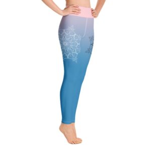 Gradient High Waist Yinyang Mandala Yoga Pants Leggings - Yoga Leggings - Chakra Galaxy