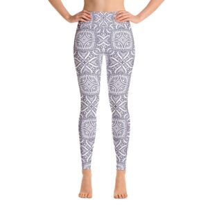 High Waist Traditional Boho Mandala Pattern Yoga Pants Leggings - Yoga Leggings - Chakra Galaxy