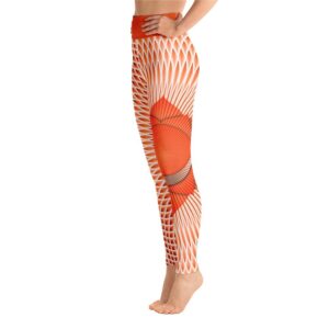 Svadhishthana Sacral Chakra Yoga Pants Orange High Waist Leggings - Yoga Leggings - Chakra Galaxy