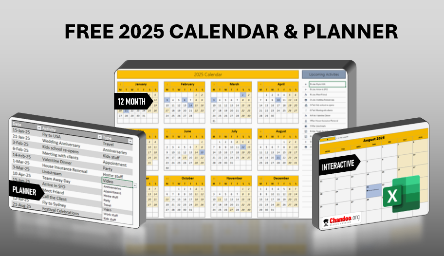 2025 Calendar Excel Template