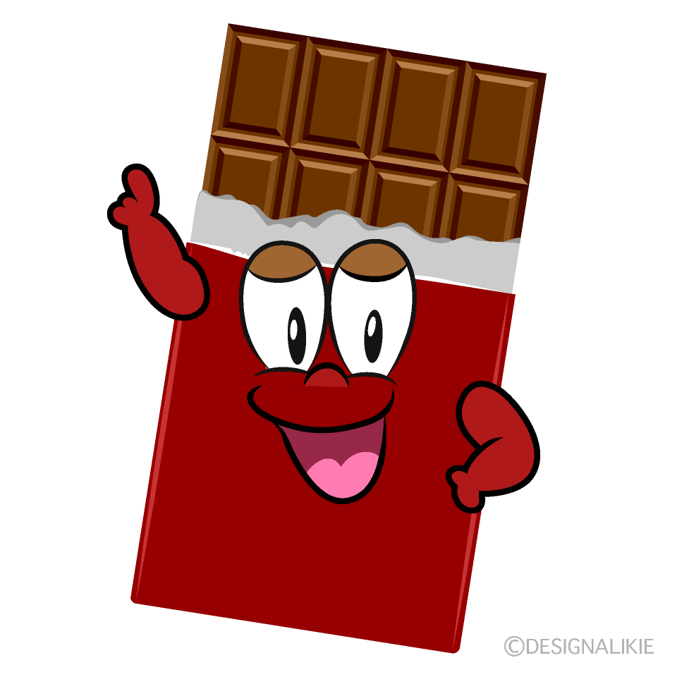 Posing Chocolate Cartoon Character Image