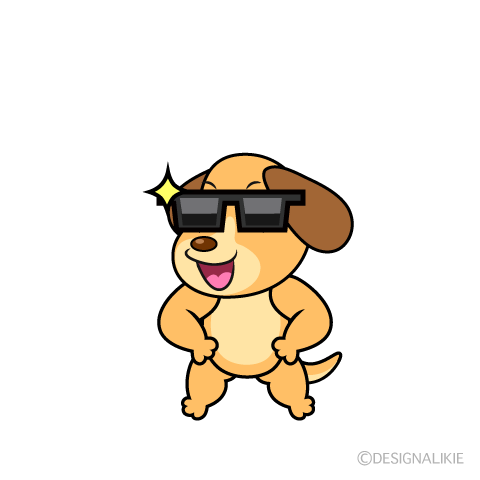 Cool Dog Cartoon Character Image